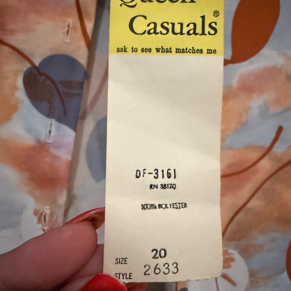 70s vintage dagger collar blouse/ queens casuals blouse with tags! - Picture 6 of 9